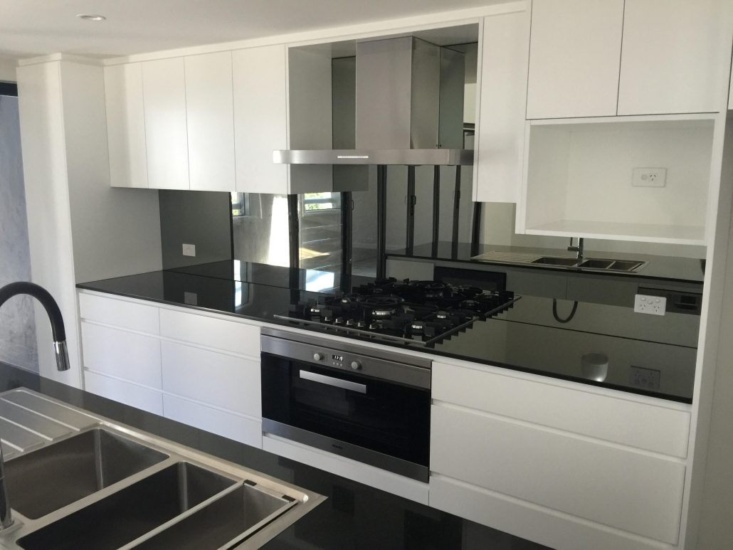 Black Mirrored Kitchen