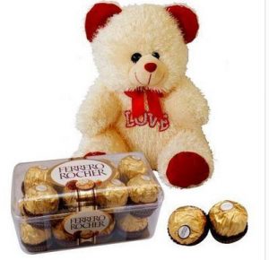 Teddy Bear filled with chocolates