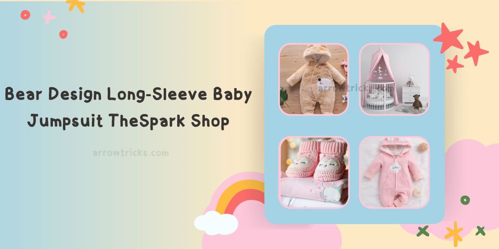 rs 149 bear design long-sleeve baby jumpsuit thespark shop